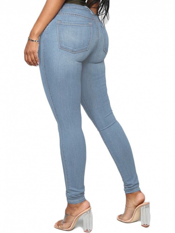 Damen sehr bequeme Jeans-Leggings HS447