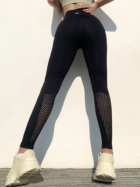 Damen atmungsaktiv Sporthose Yoga Leggings HS637