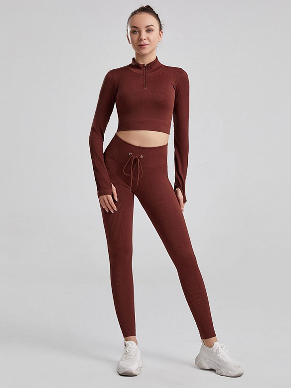 Neue Yoga-Kleidung mit Kordelzug für Herbst und Winter  ST218