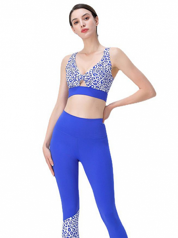 Sexy Leopardenmuster Yoga-Kleidungsset  ST216