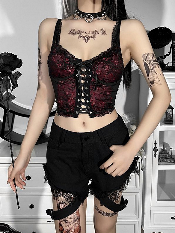 Rückenfreie, geschnürte, trägerlose Yoga-Weste FT250