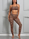 Damen Sexy Leopard Drucken Trainingsanzug Set ST138