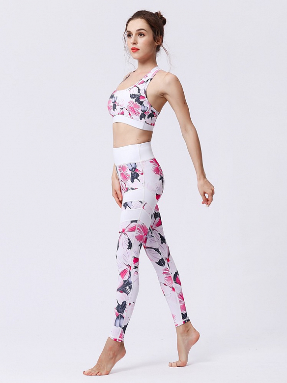 Gemustertes Yoga-Set ST027