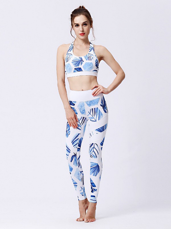 Gemustertes Yoga-Set ST026