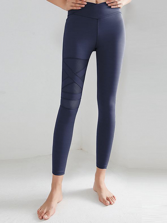 Sexy hoch dehnbare nackte Netz-Yogahose HS689