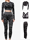 Tarnfarbenes Yoga-Bekleidungs-Fitness-Set   ST229