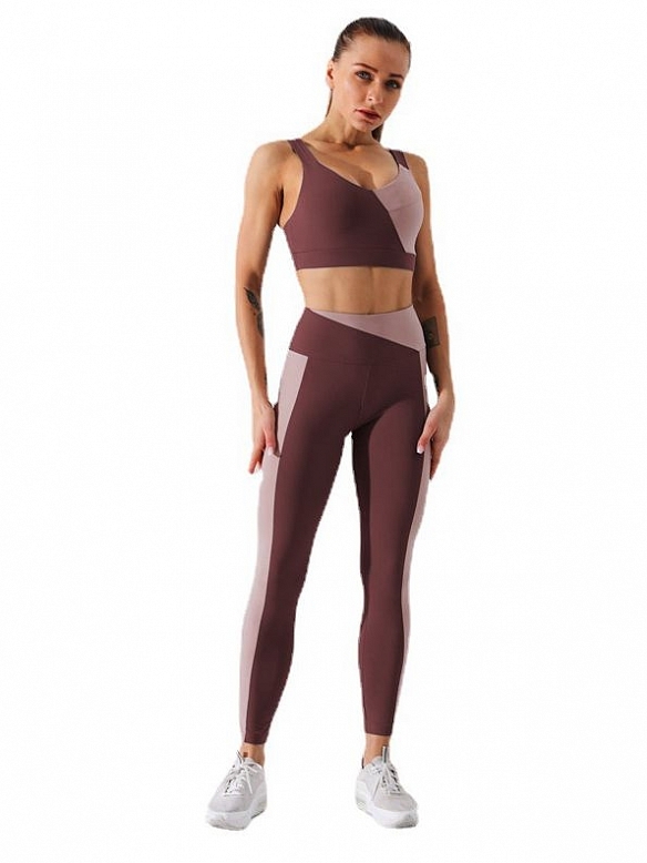 Collision splicing fitness suit ST288