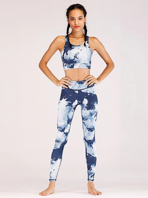 Damen Gedrucktes Yoga-Set ST063