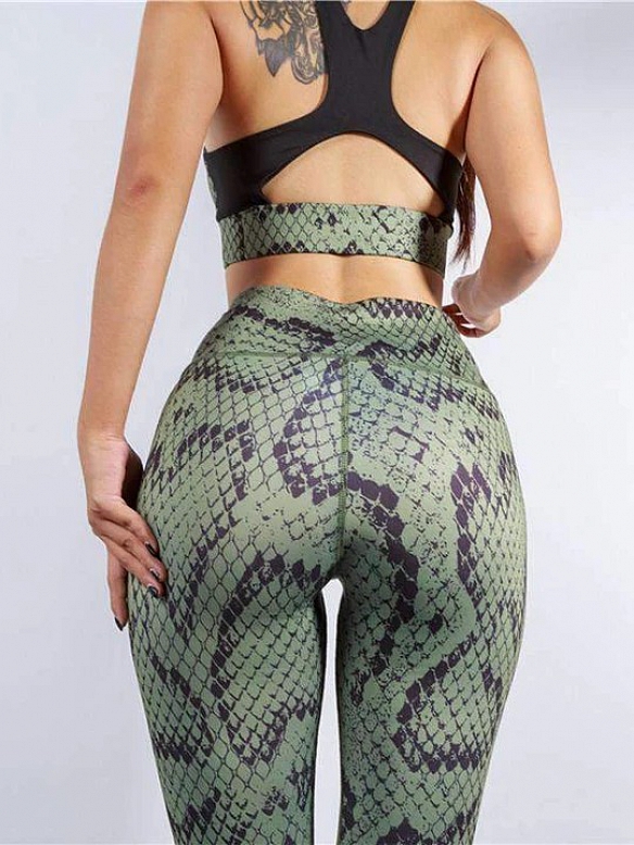 Damen Gedrucktes Yoga-Set ST056