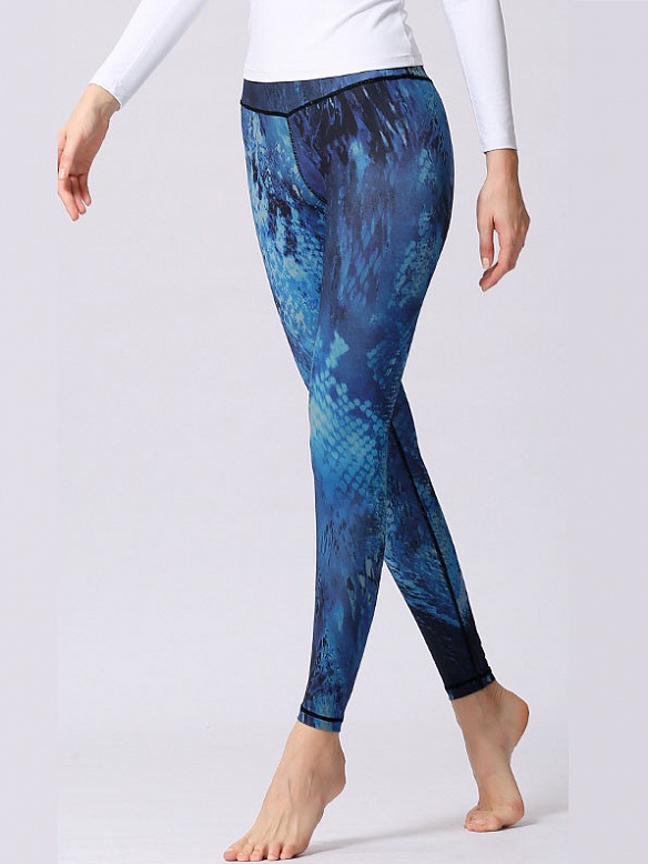 Gemusterte Leggings Yogahose Fitnesshose HS065