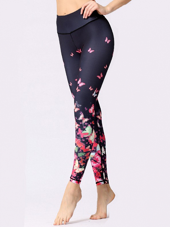 Gemustert Yogahose Damen Leggings HS028