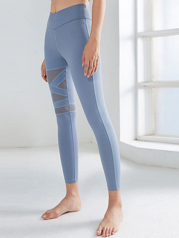 Sexy hoch dehnbare nackte Netz-Yogahose HS689