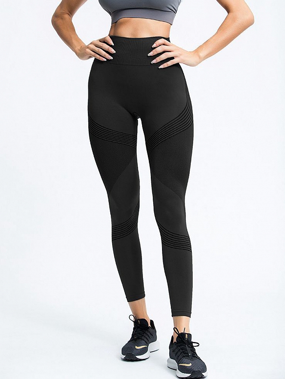 Damen Gemusterte lange Leggings Sporthose HS388