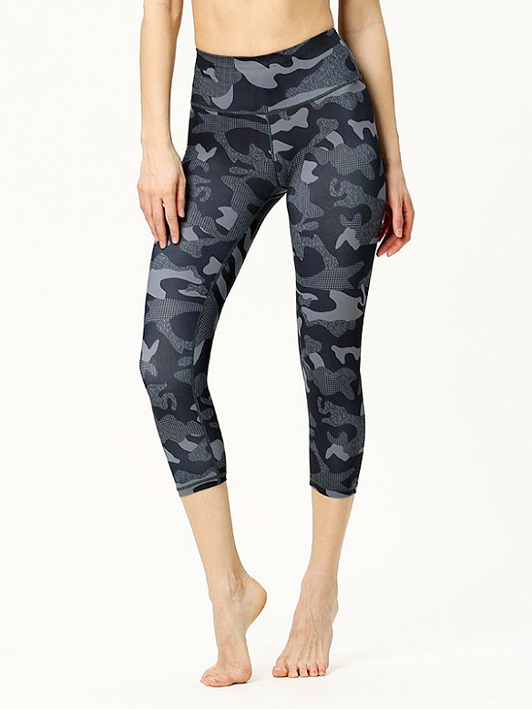 Damen 3/4-Sportleggings Yogahose Training Laufhose HS055