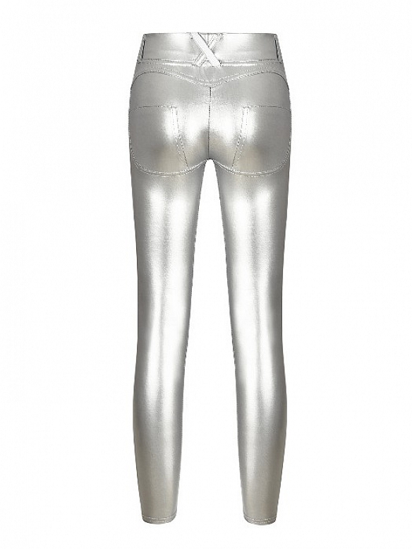 Damen Push Up  PU  Leggings  HS403