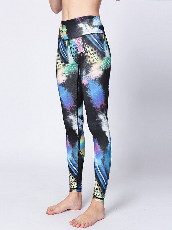 Gemusterte Leggings Fitnesshose HS104