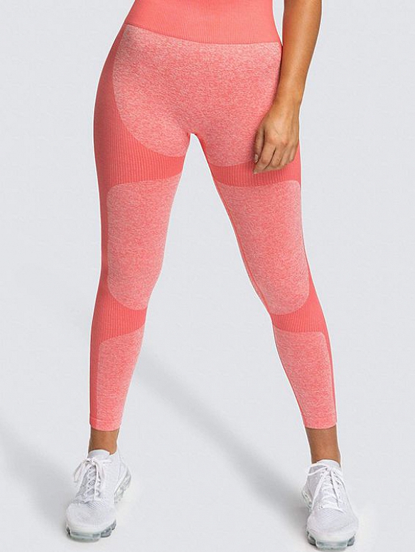 Nahtlose gestrickt Yoga tragen Formung Übung kurze Ärmel Hüfte Heber enge Hose schnell trocken Fitness Kleidung Set   HS680