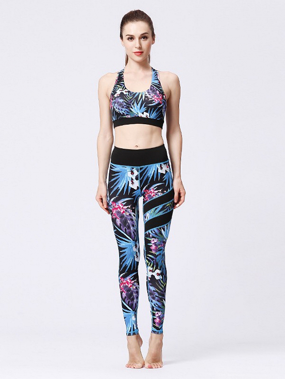 Gemustertes Yoga-Set ST022