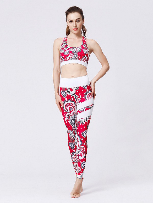 Gemustertes Yoga-Set ST025