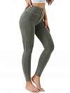 Faux Denim Stretch Peach Yoga Pants HS873