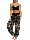 Damen Gemusterte Haremshose Yogahose für Sommer HS509