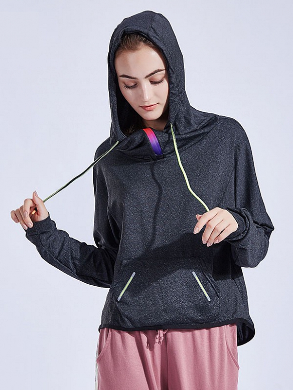 Damen Sporttop Sport Kapuzenshirt FT066