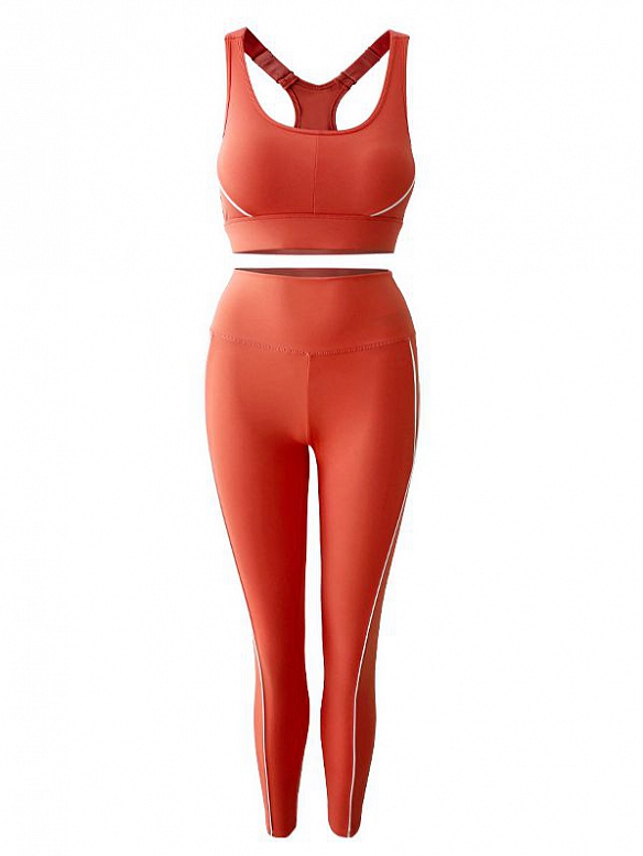 Modische sexy Fitnesskleidung Leggings Sportunterwäsche stoßfest Laufanzug für Frauen ST208