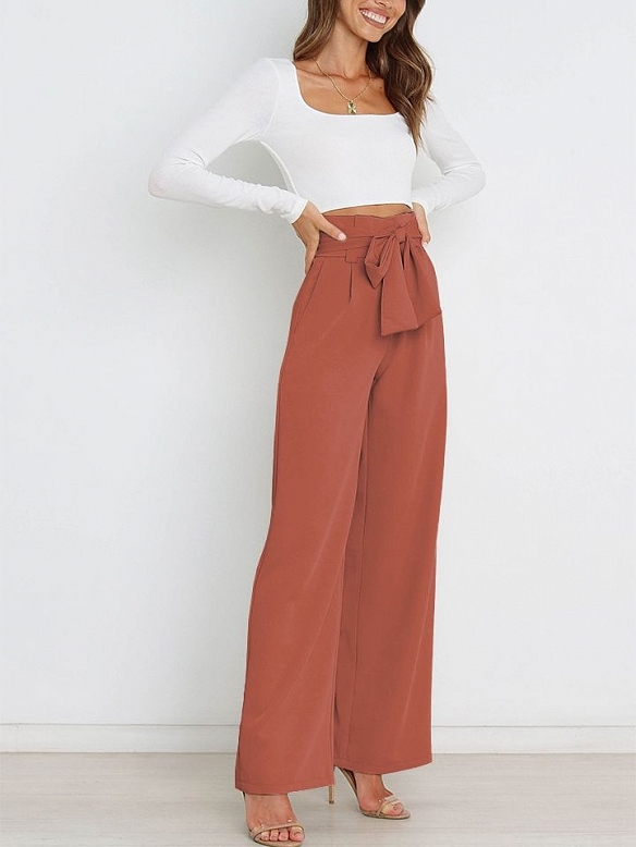 Lässige und vielseitige Hose mit weitem Bein HS862