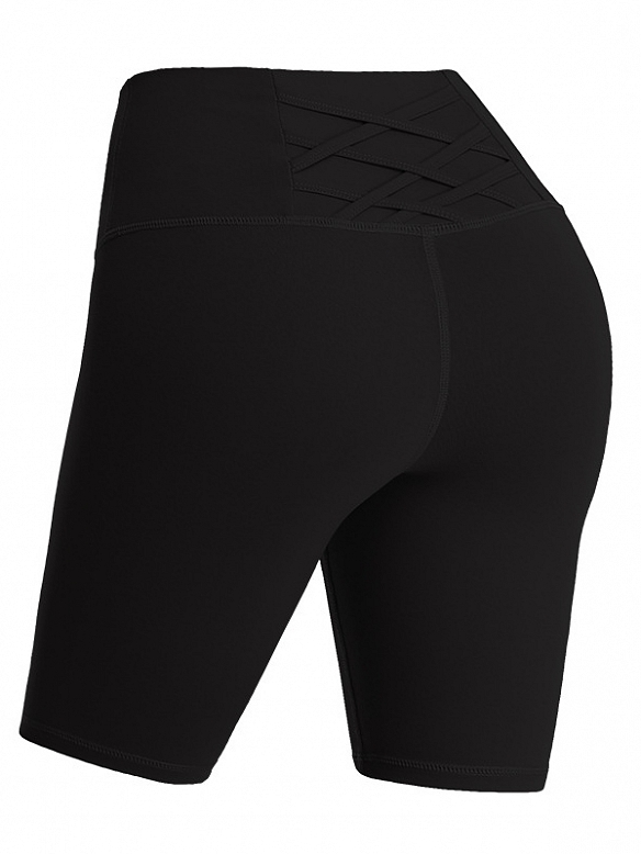 Rücken Crossover Fünf-Punkt-Shorts Yogahose HS617