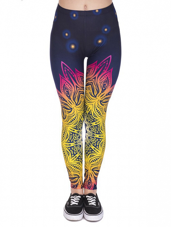 Damen Gedruckte Leggings Yogahose HS250