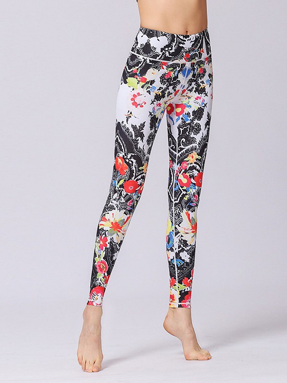 Gemustert Yogahose Atmungsaktive Leggings HS043