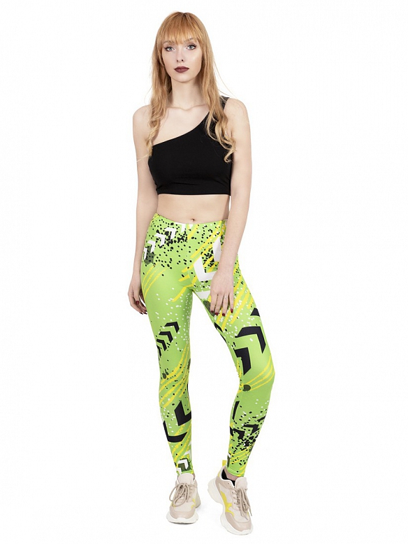 Damen Gedruckte Leggings Sporthose HS281