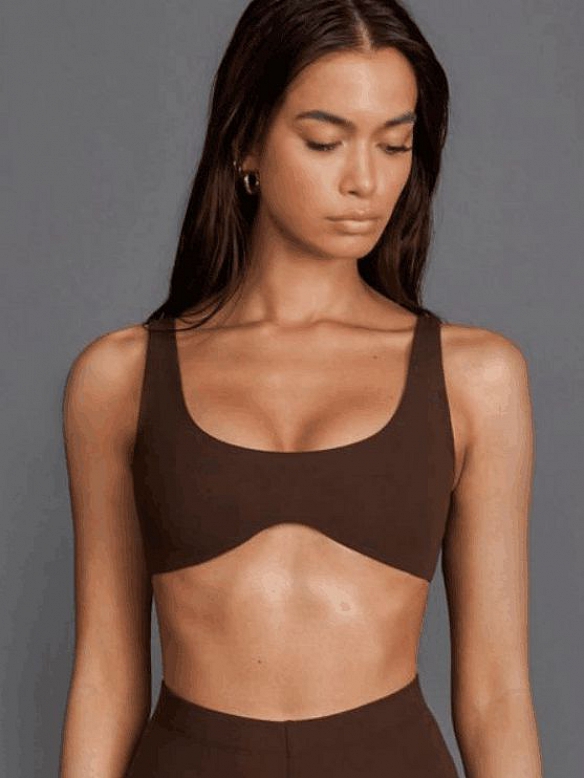 Gebogenes Yoga-Top FT258