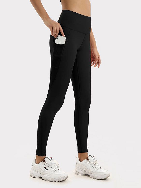 Damen Sport Laggings Sporthose mit Tasche HS366