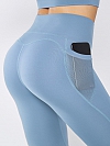 port Tights Höhe Taille Yogahose mit Taschen HS082