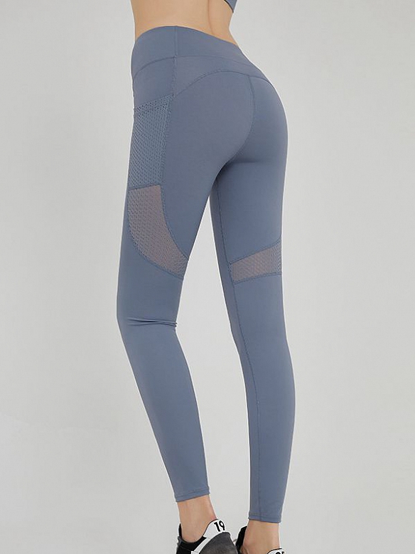 Mesh-Patchwork-Yogahose HS783