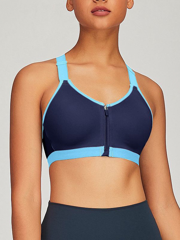 Damen Sport BH Stark Halt mit Reißverschluss FT217