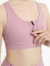 Damen Sport BH mit Reißverschluss Yoga Top FT115