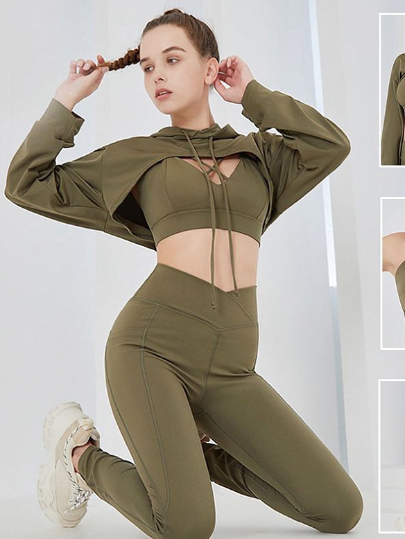 Outdoor Running 3-teiliges Yoga-Anzug-Set ST209