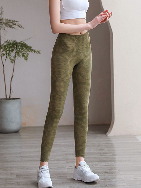 Tie-Dye-Druck ohne Farbverlauf High-End-Persönlichkeit Yogahosen können es sich nicht leisten, ein Fan von farbenfrohen, eng anliegenden Jogginghosen zu sein, die sich nackt anfühlen HS682