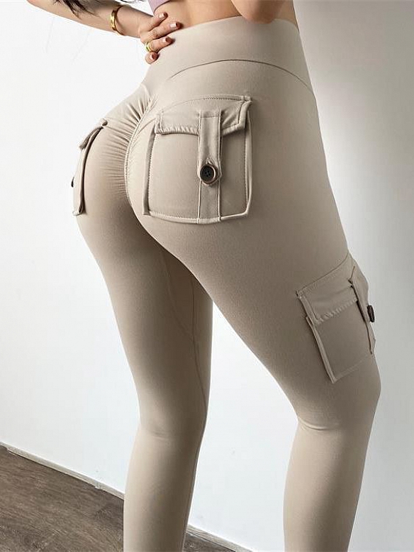 Damen Push Up Leggings mit Taschen HS486