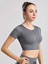 Zip Yoga Kurzarm Top PF009