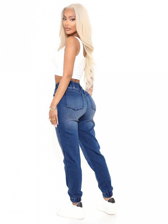 Luftige und schlanke, gewaschene Pendlerhose HS786