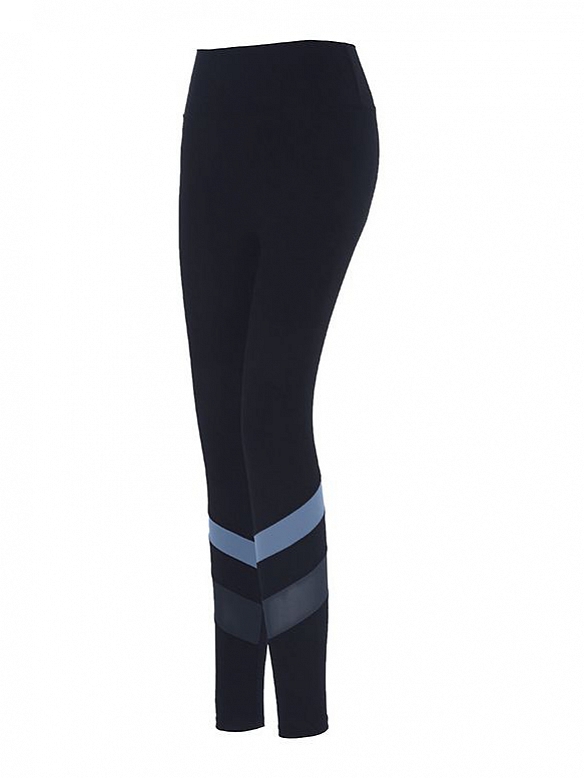 Nackter Bauch Patchwork Yoga-Hose HS700