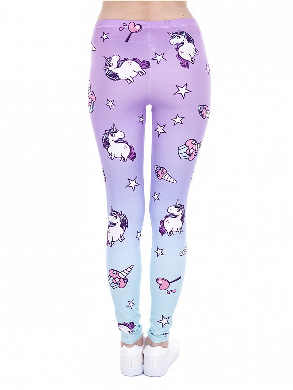 Damen Gemusterte Leggings Sporthose HS286