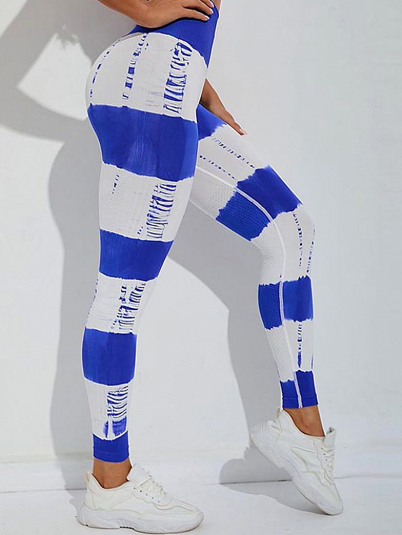 Tie-dye Yoga Hose Frauen Pfirsich Hüfte Heber hohe Taille Leggings Mode drucken Fitness Yoga Hose HS672