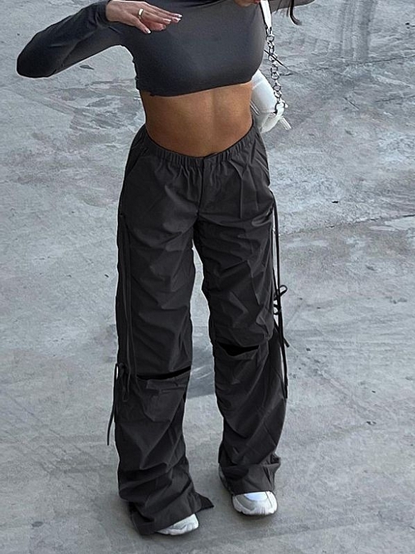 Modische lässige Hose mit weitem Bein HS852