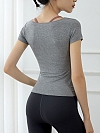 Damen Yoga T-Shirt mit V-Ausschnitt FT149