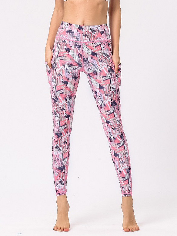 Damen Atmungsaktive Leggings mit Taschen HS126