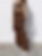 Schmal geschnittene, gerade Freizeithose aus Cord mit weitem Bein HS966
